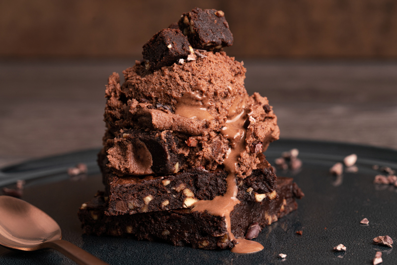 browniesschokoladeneishalfbakedbrowniesicecream SallysBlog